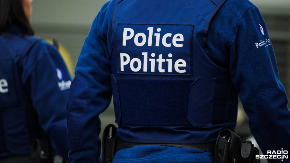 Policja w Brukseli. Fot. Konrad Nowak [Radio Szczecin]