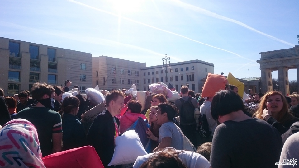World Pillow Fight Day 2016 w Berlinie. Fot. Mateusz Madejski [Radio Szczecin]
