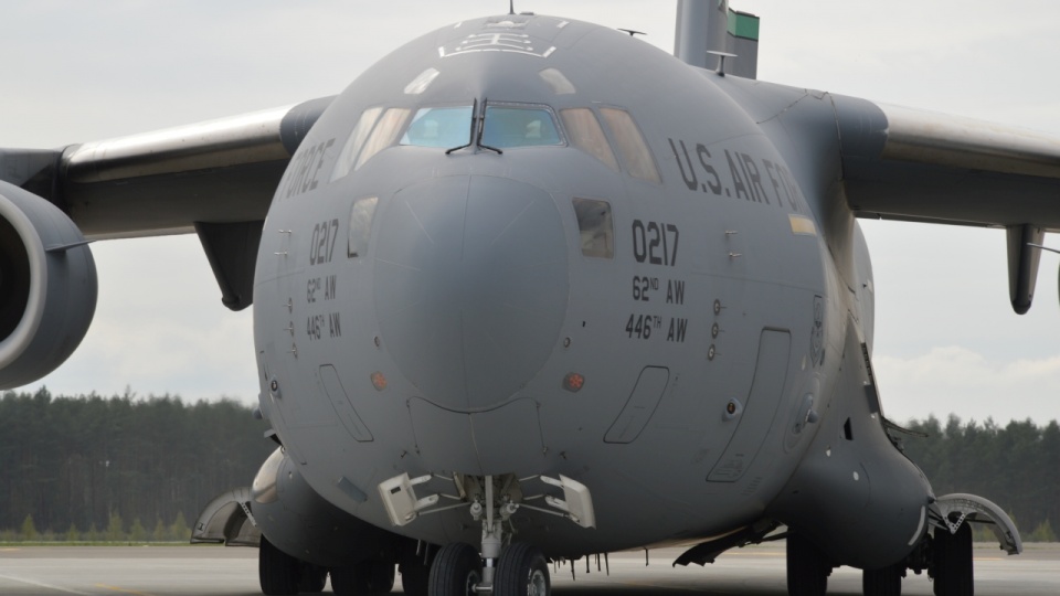 Boeing C-17 Globemaster. Fot. Lotnisko w Goleniowie