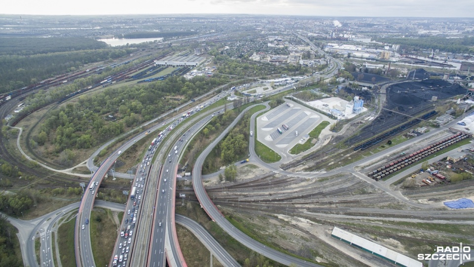 Korek na ulicy Gdańskiej. Fot. Radio Szczecin