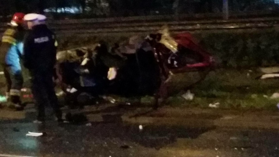Tragiczny wypadek na Moście Pionierów w Szczecinie. Fot. Damian Szczesny