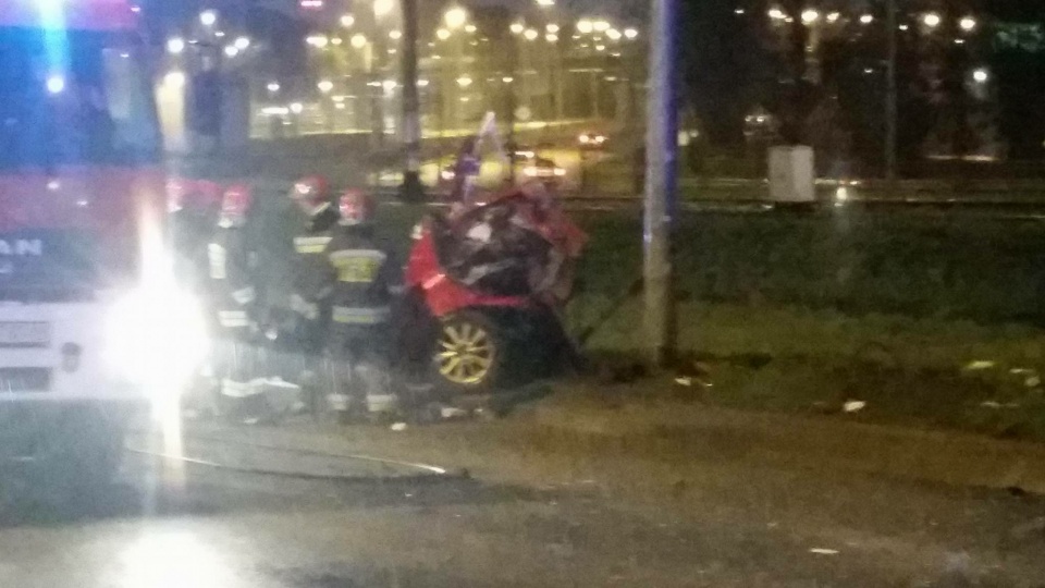 Tragiczny wypadek na Moście Pionierów w Szczecinie. Fot. Damian Szczesny
