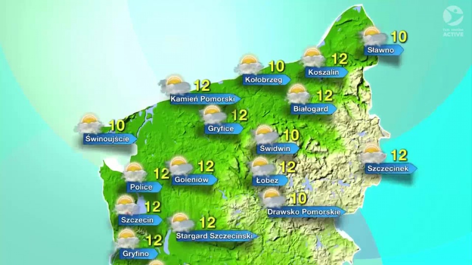 W poniedziałek termometry w regionie będą wskazywać od 10 do 12 stopni Celsjusza. Fot. TVN Meteo Active/x-news
