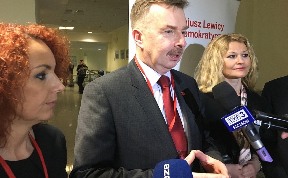 Dariusz Wieczorek ponownie przewodniczącym Sojuszu Lewicy Demokratycznej w regionie. Został wybrany większością głosów. Fot. Monika Bielik [Radio Szczecin]
