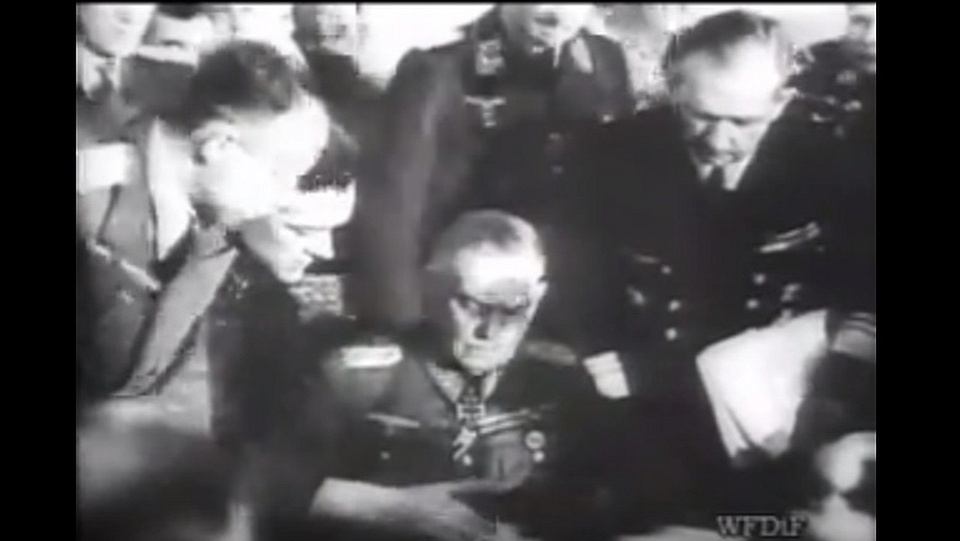 71 lat temu Niemcy podpisały bezwarunkową kapitulację. Dokument w imieniu III Rzeszy podpisał feldmarszałek Wilhelm Keitel. Fot. youtube.com