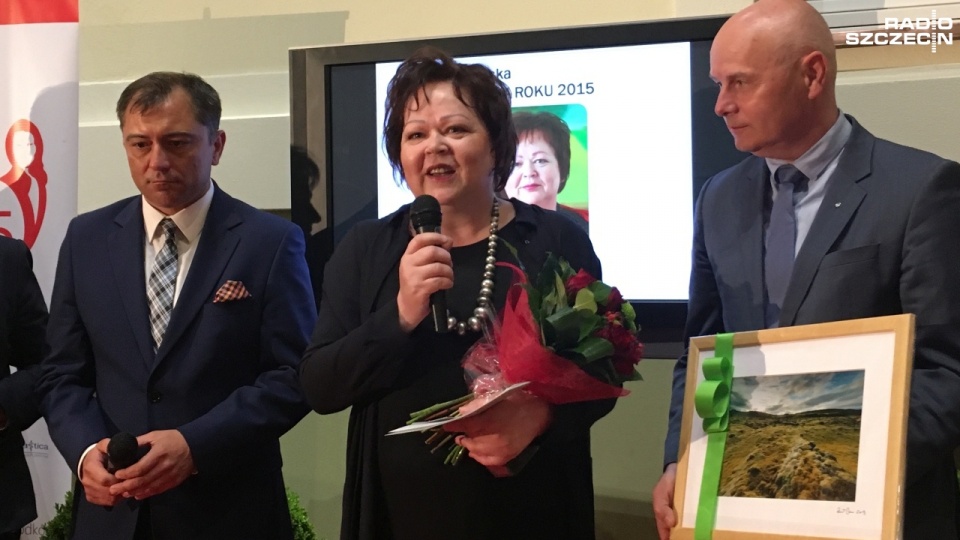 Dyrektor Zamku Książąt Pomorskich Barbara Igielska została Szczecinianką Roku 2015. Fot. Kamil Nieradka [Radio Szczecin]