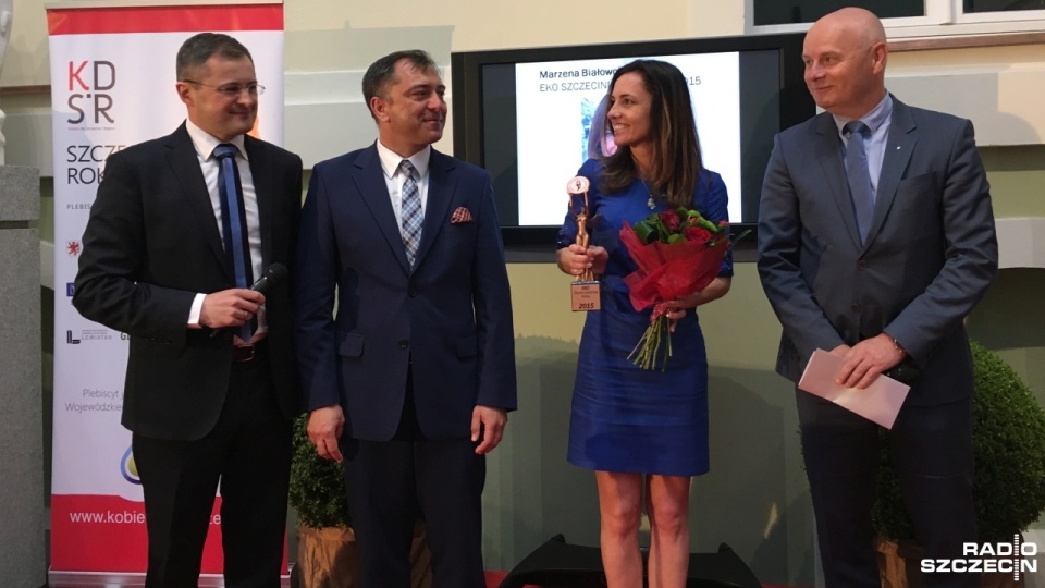 Eko Szczecinianką Roku została Marzena Białowolska - prezes Fundacji Na Rzecz Dzikich Zwierząt "Dzika Ostoja". Fot. Kamil Nieradka [Radio Szczecin]