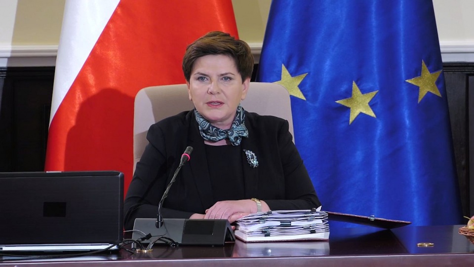 Premier Beata Szydło na posiedzeniu Rady Ministrów. Fot. youtube.com/Kancelaria Premiera