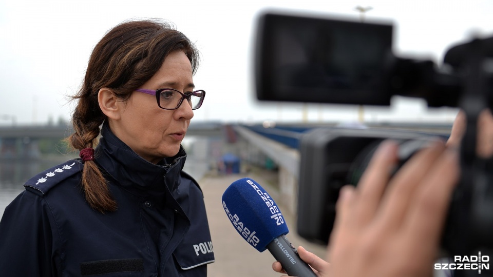 Anna Gembala z Komendy Wojewódzkiej Policji w Szczecinie. Fot. Łukasz Szełemej [Radio Szczecin]