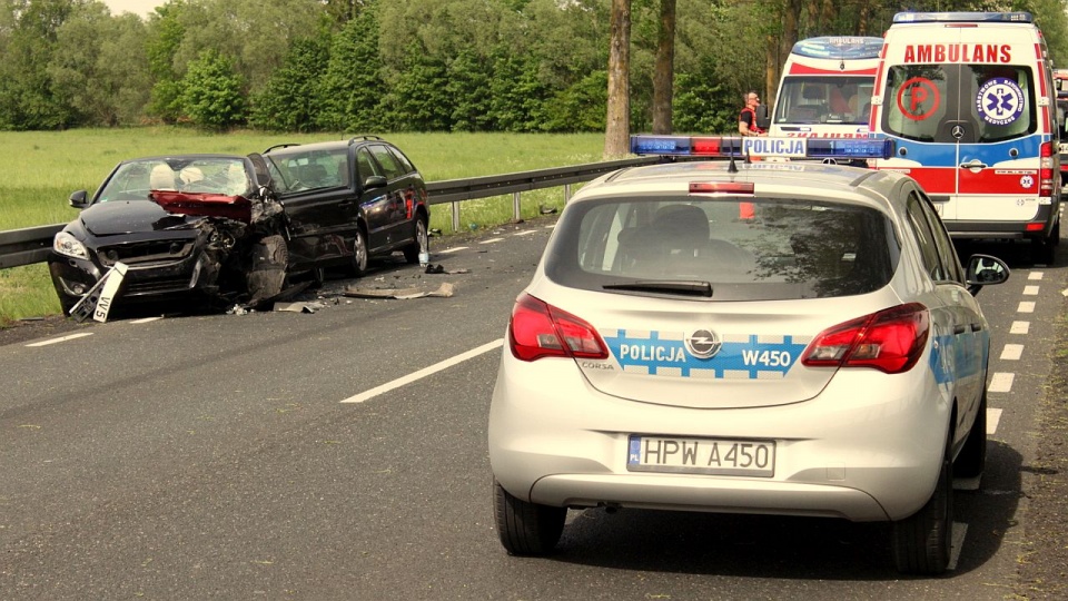 Wypadek w okolicach Modlimowa. Fot. Adam Wójcik [Radio Szczecin]