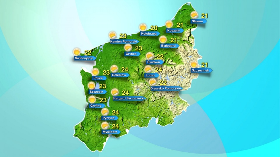 We wtorek termometry w regionie będą wskazywać od 20 do 24 stopni Celsjusza. Fot. TVN Meteo Active/x-news