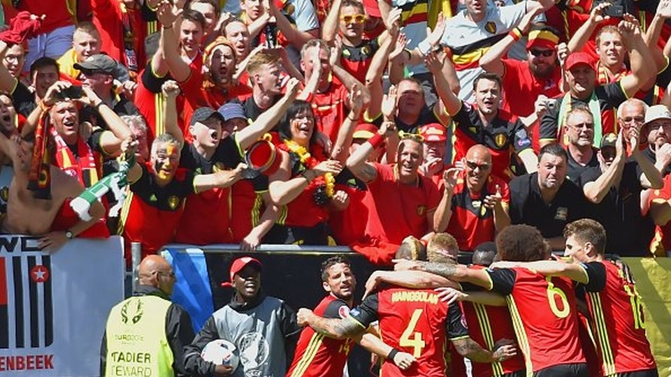 Belgia wygrała z Irlandią 3:0 w drugiej serii meczów grupy E na piłkarskim Euro we Francji. Fot. twitter.com/UEFAEURO