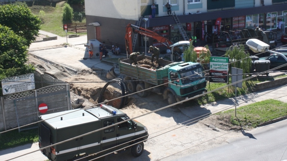 Robotnicy znaleźli niewybuch w Gryfinie. Fot. Gazeta Gryfińska / egryfino.pl