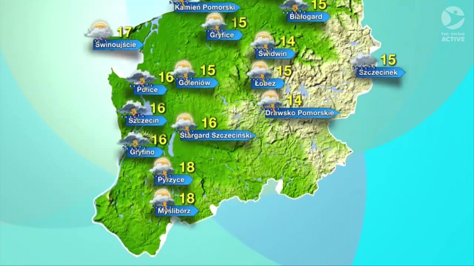 Pogoda na środę. Fot. TVN24 Meteo Active