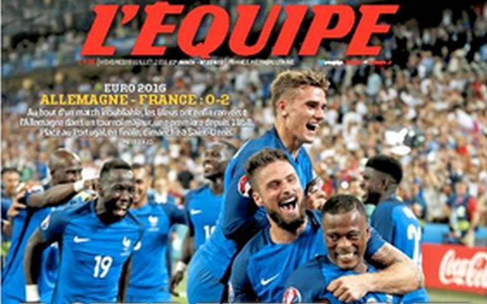 Piątkowa okładka "L'Equpie". Fot. www.lequipe.fr