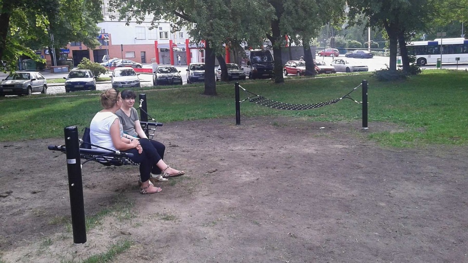 Hamaki na skwerze Kuklińskiego. Fot. ZUK Szczecin