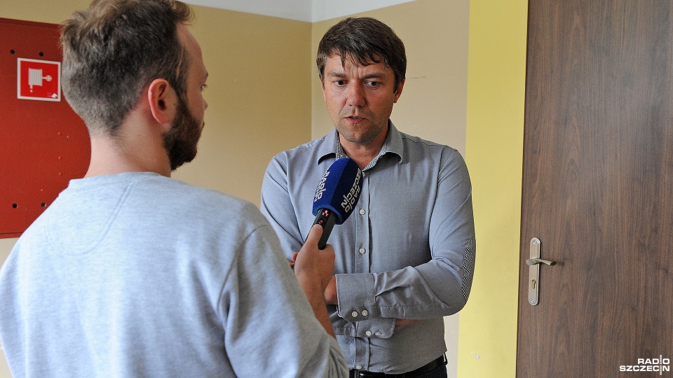 Magistrat zachęca do przebudowy placu Zamenhofa. Na zdjęciu Maciej Sochanowski. Fot. Marcin Kokolus [Radio Szczecin]