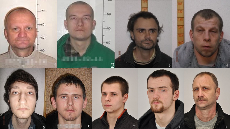 Policja szuka ofiar, dlatego za zgodą sądu publikuje zdjęcia dziewięciu mężczyzn. Źródło: http://cbsp.policja.pl
