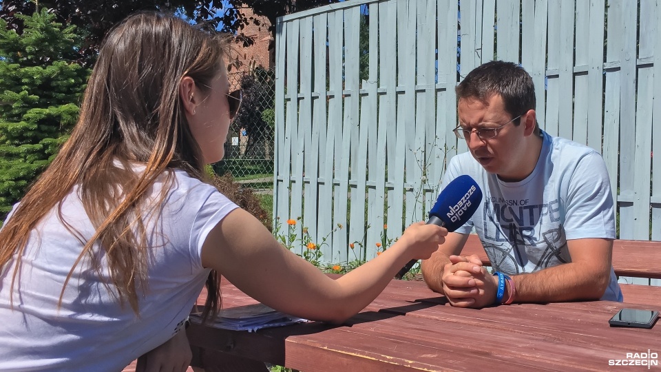 Piotr Przytuła - opiekun Domu Dziecka. Fot. Michał Miarka [Radio Szczecin]