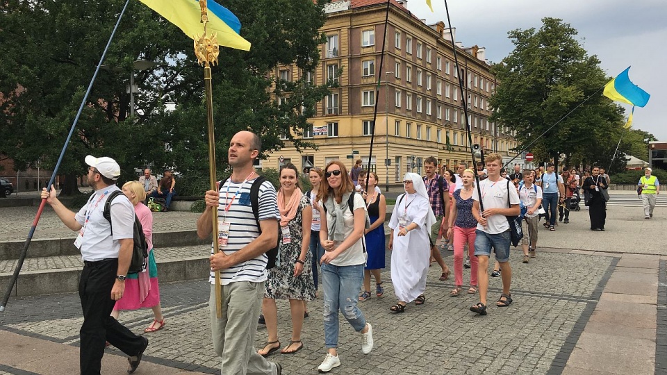 Młodzież z Ukrainy ewangelizuje w Szczecinie. Fot. Kamil Nieradka [Radio Szczecin]