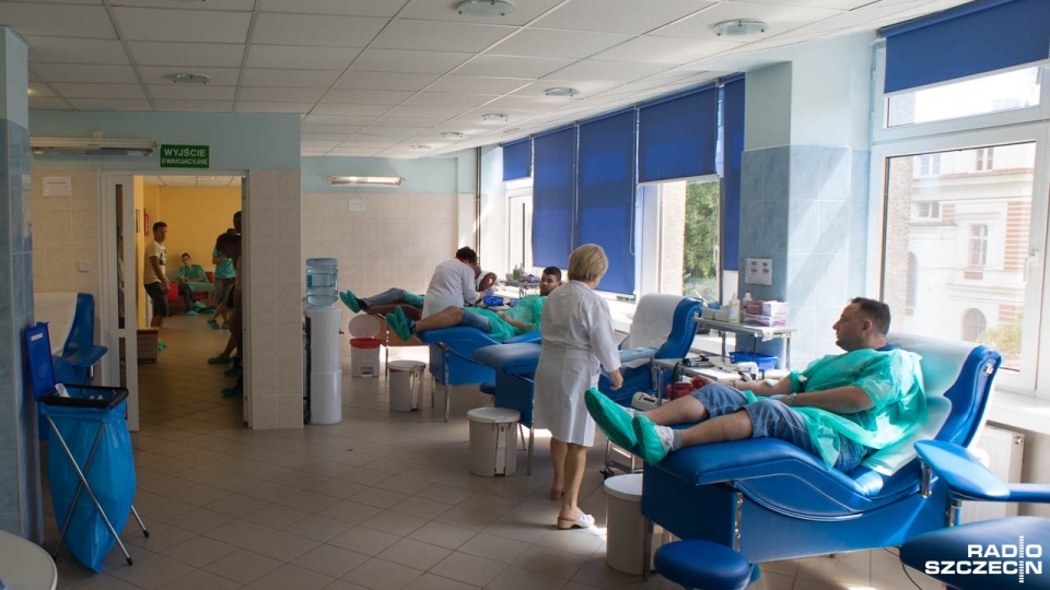 Stacja Regionalnego Centrum Krwiodawstwa i Krwiolecznictwa w Szczecinie. Fot. Maciej Myszkowiak [Radio Szczecin]