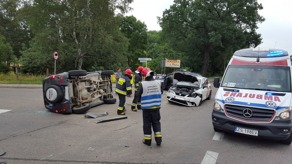 Wypadek w Świnoujściu. Jedna osoba ranna. Fot. Andrzej Ryfczyński/iswinoujscie.pl