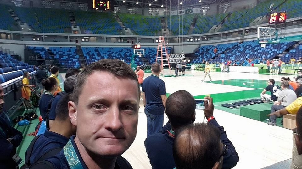 Piotr Pastusiak na olimpijskiej arenie. Fot. Facebook Piotra Pastusiaka