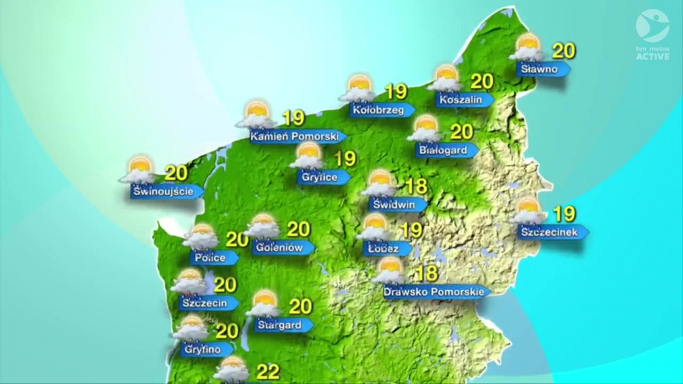 Pogoda na poniedziałek. Fot. TVN Meteo Active/x-news