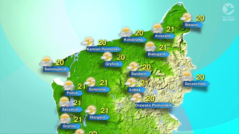 Pogoda na wtorek. Fot. TVN Meteo Active/x-news