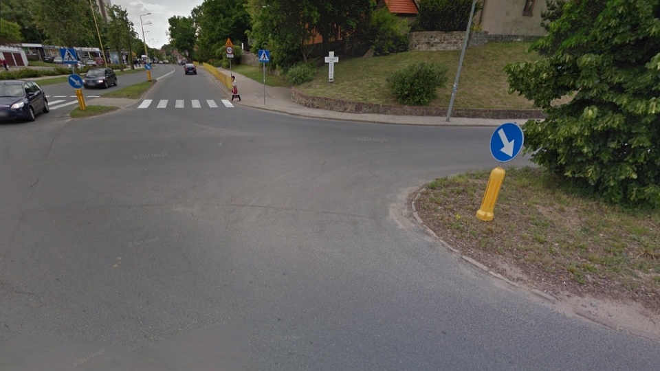 Koniec z niebezpiecznym skrzyżowaniem ulic Kolorowych Domów i Chłopskiej w Szczecinie. Fot. www.google.pl/map