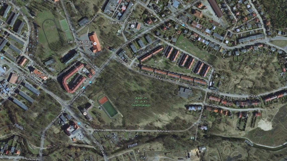 Ulica Goleniowska w Dąbiu od piątku będzie remontowana. Fot. google.pl/maps