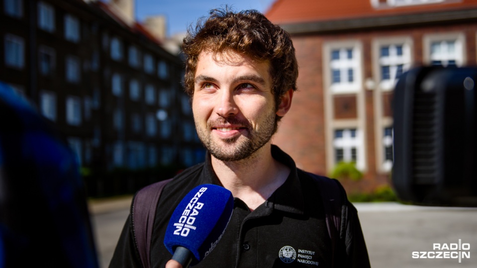 Mateusz Lipko ze szczecińskiego IPN. Fot. Konrad Nowak [Radio Szczecin]