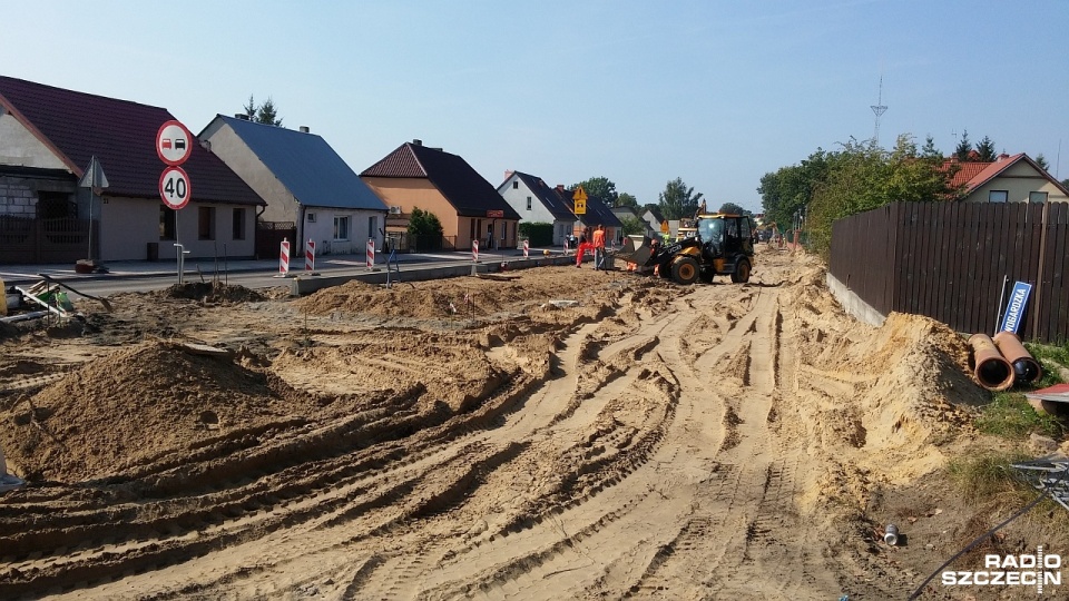 Remont ulicy Nowogardzkiej w Goleniowie. Fot. Marek Borowiec [Radio Szczecin]