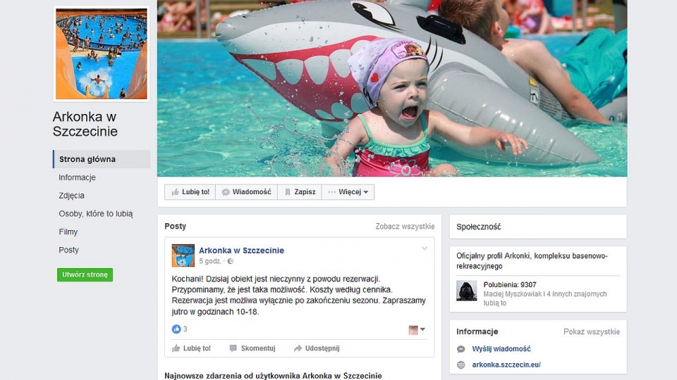 Niemiła niespodzianka spotkała osoby, które chciały w sobotę spędzić czas na szczecińskim kąpielisku. Fot. Arkonka Facebook