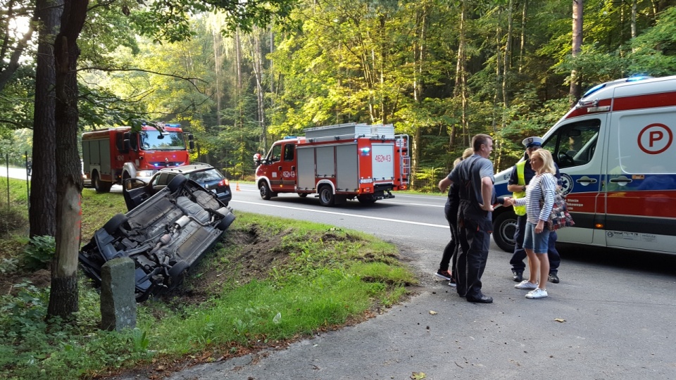 Jedna osoba została ranna w wypadku na S3 w okolicach Dargobądza. Fot. Andrzej Ryfczyński, iswinoujscie.pl