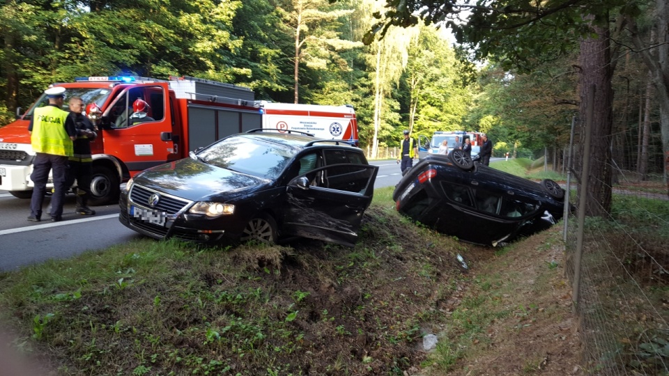Jedna osoba została ranna w wypadku na S3 w okolicach Dargobądza. Fot. Andrzej Ryfczyński, iswinoujscie.pl