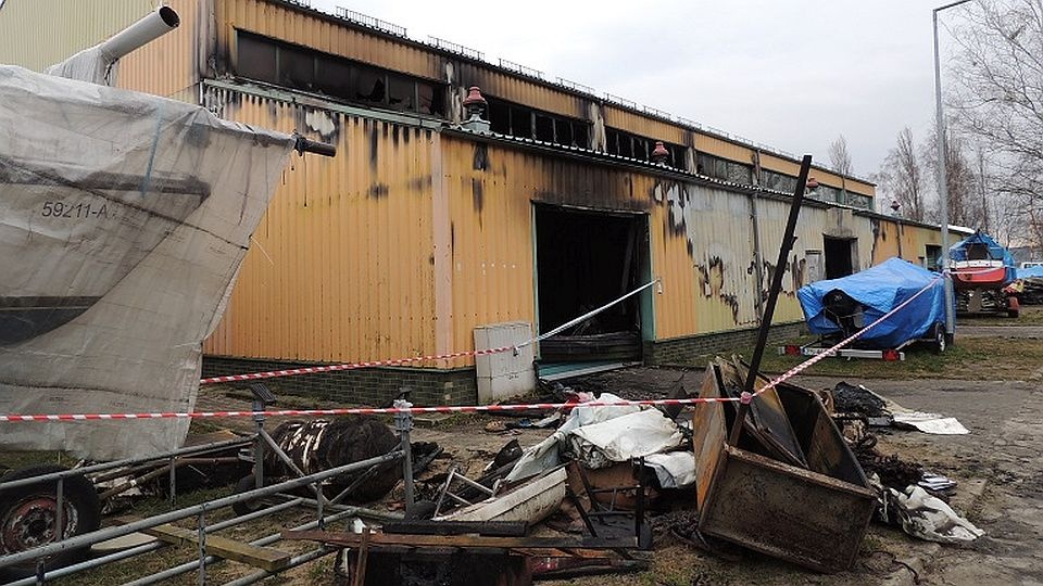 Pożar w Centrum Żeglarskim wybuchł w styczniu 2014. Fot. Materiały CŻ