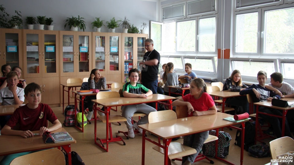 Wybraliśmy się na lekcję klasy 6A w Szkole Podstawowej nr 56 w Szczecinie. Fot. Alicja Szymańska [Radio Szczecin]