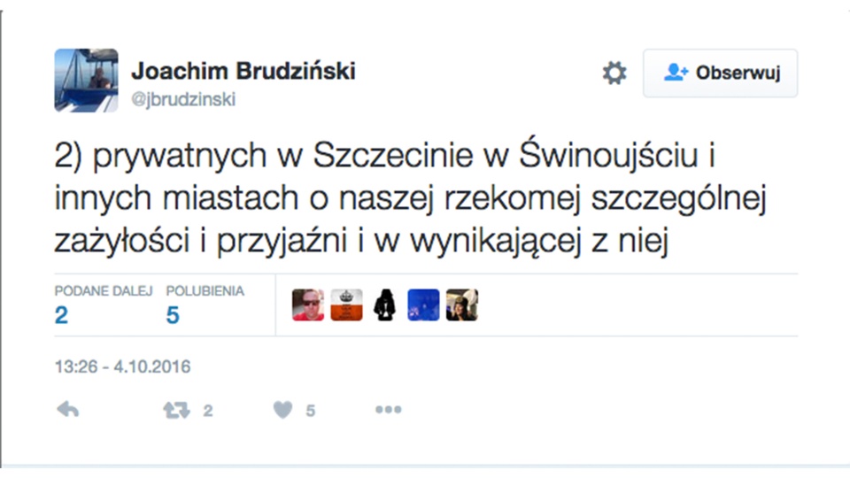 żródło: Twitter/@jbrudzinski