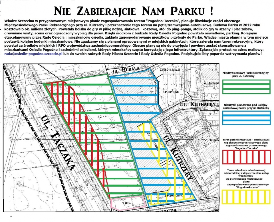 Apel Rady Osiedla Pogodno do szczecinianin. Fot. Osiedle Pogodno Facebook