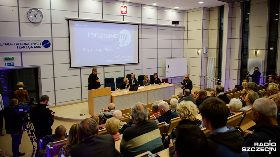 Spotkanie z przedstawicielami partii .Nowoczesna. Fot. Konrad Nowak [Radio Szczecin]