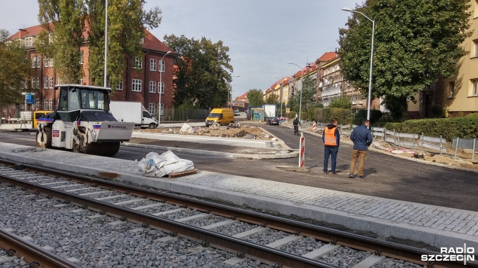 Budowa ronda na szczecińskim Pogodnie. Fot. Marek Borowiec [Radio Szczecin]