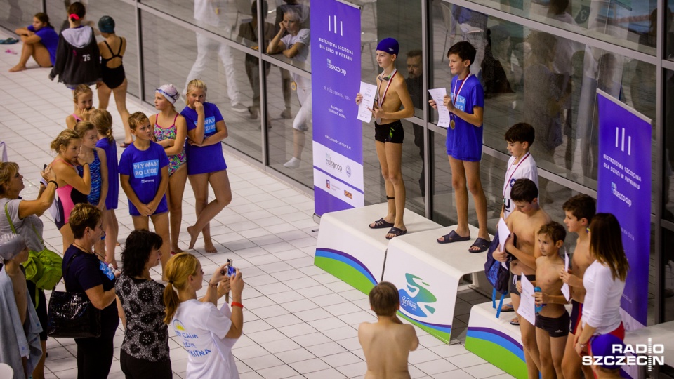 Mistrzostwa Szczecina w Pływaniu dla Dzieci - Alsecco Cup. Fot. Konrad Nowak [Radio Szczecin]