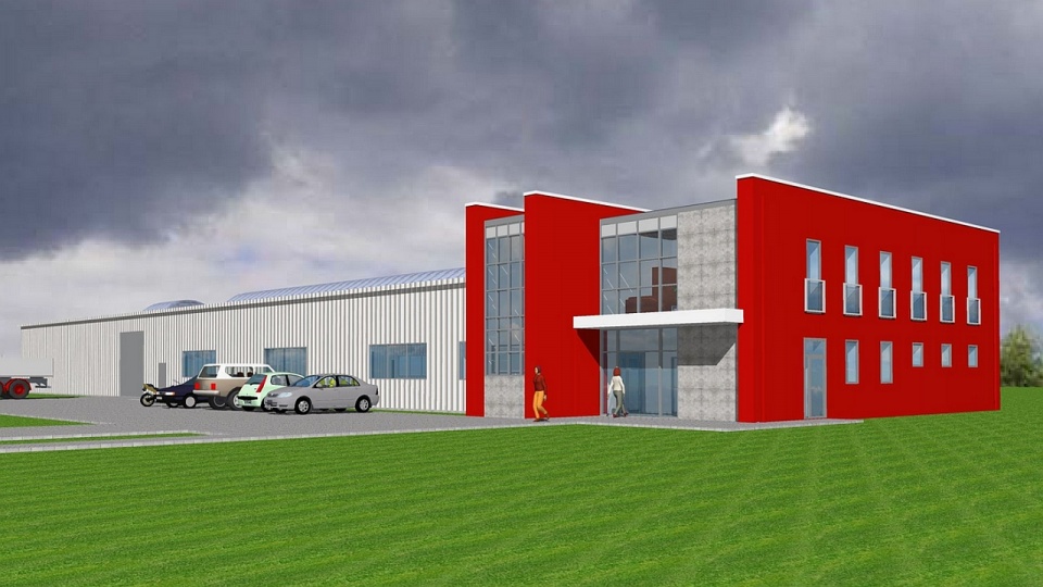 Projekt hali spółki Izoler w SPP. Fot. izoler.eu