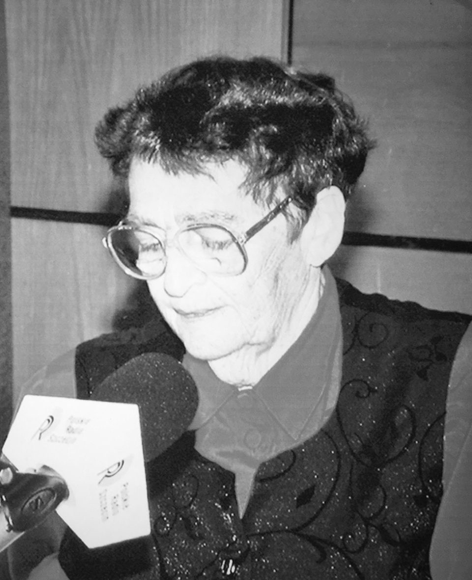 Alicja Maciejowska. Fot. J. Surudo z książki "60 lat Polskiego Radia Szczecin".