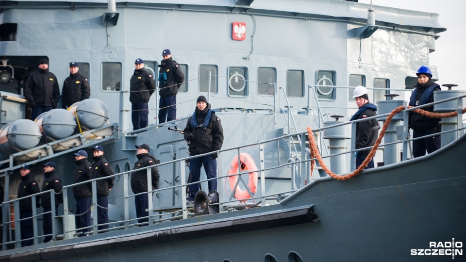 Dwa okręty Marynarki Wojennej wpłynęły do Szczecina. Fot. Olaf Nowicki [Radio Szczecin]