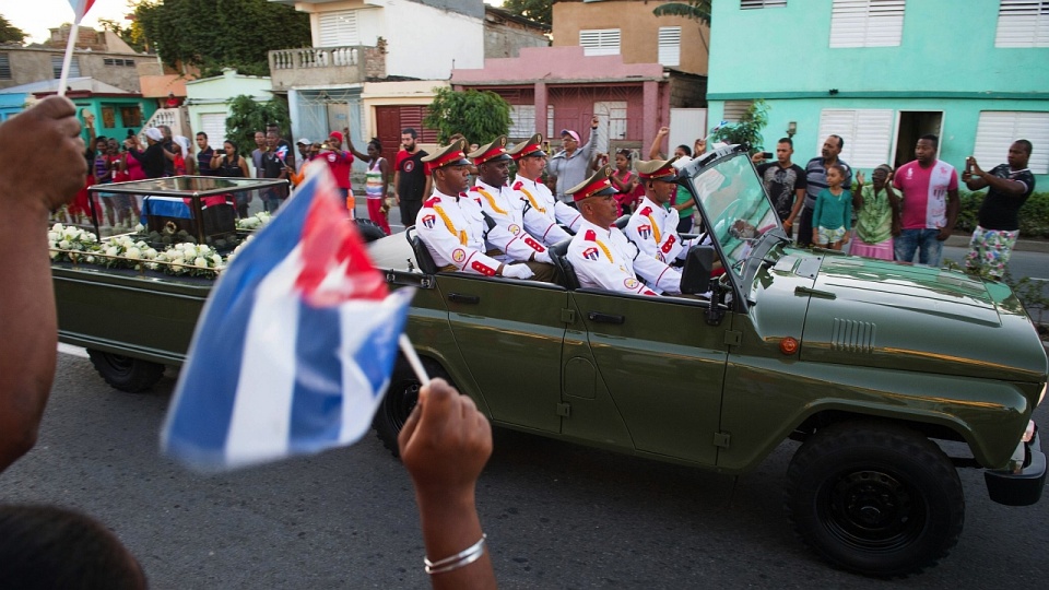 Uroczystości pogrzebowe Fidela Castro. Fot. Jack Gruber Twitter