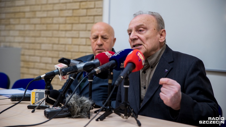 Andrzej Milczanowski (na pierwszym planie) i Zdzisław Łakomski (obok). Fot. Olaf Nowicki [Radio Szczecin]