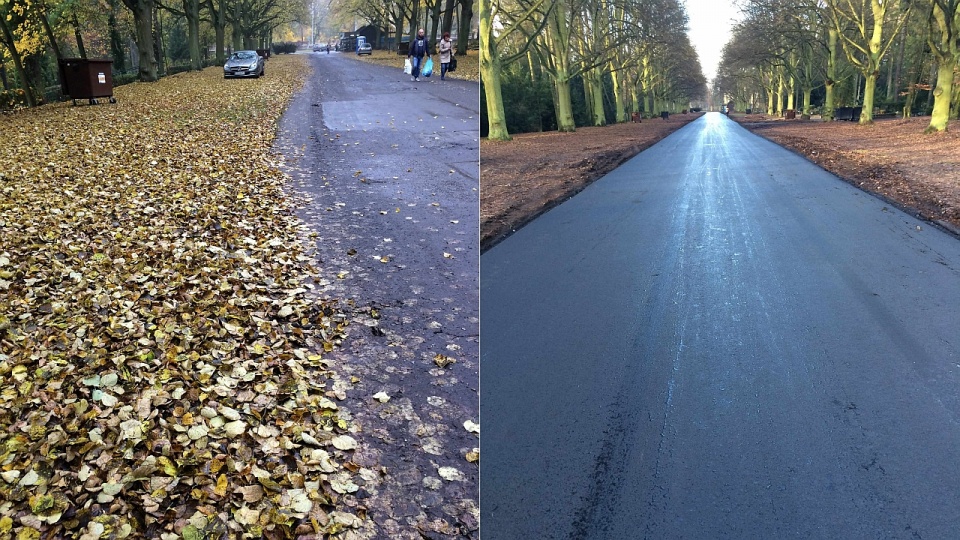 To już kolejny tegoroczny remont cmentarnych alejek. Fot. ZUK