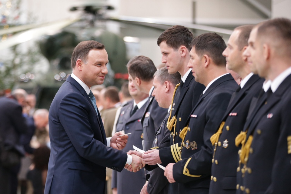 Żołnierska wigilia z udziałem Prezydenta RP. Fot. Krzysztof Sitkowski / KPRP